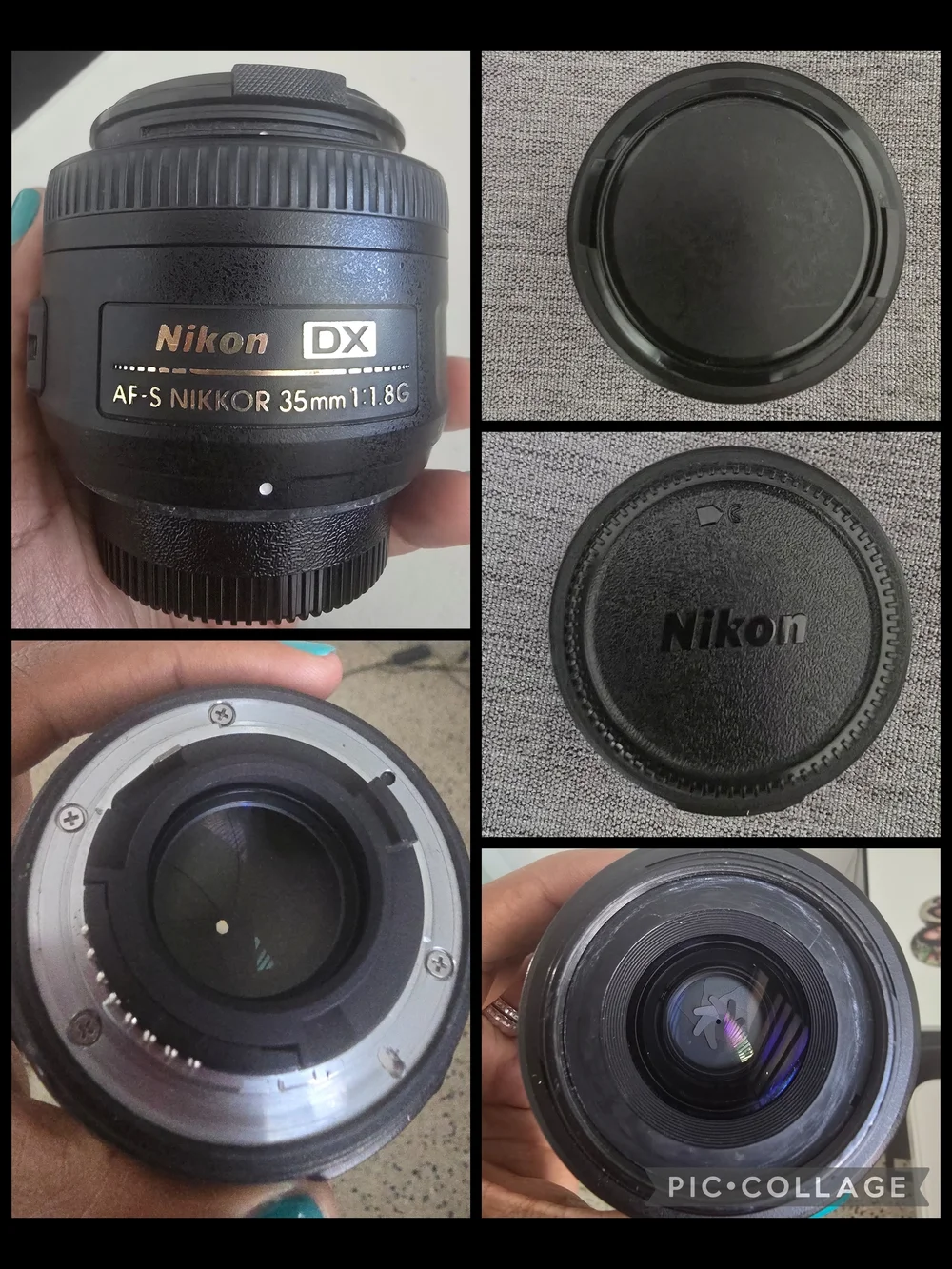 Nikon Black DSLR Camera with Built-In Flash